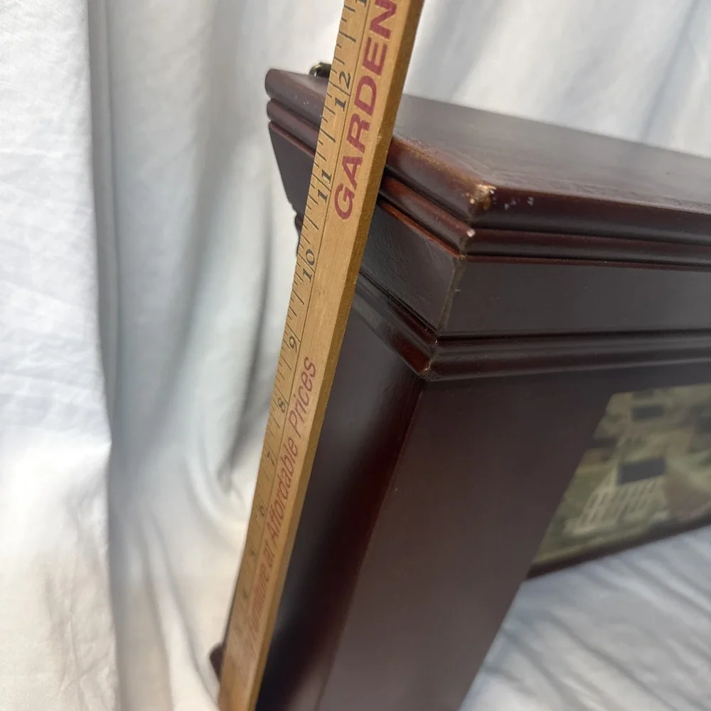 Vintage Cherry Mantle Shelf Dan Coble Folk Art Americana Equestrian Cottagecore